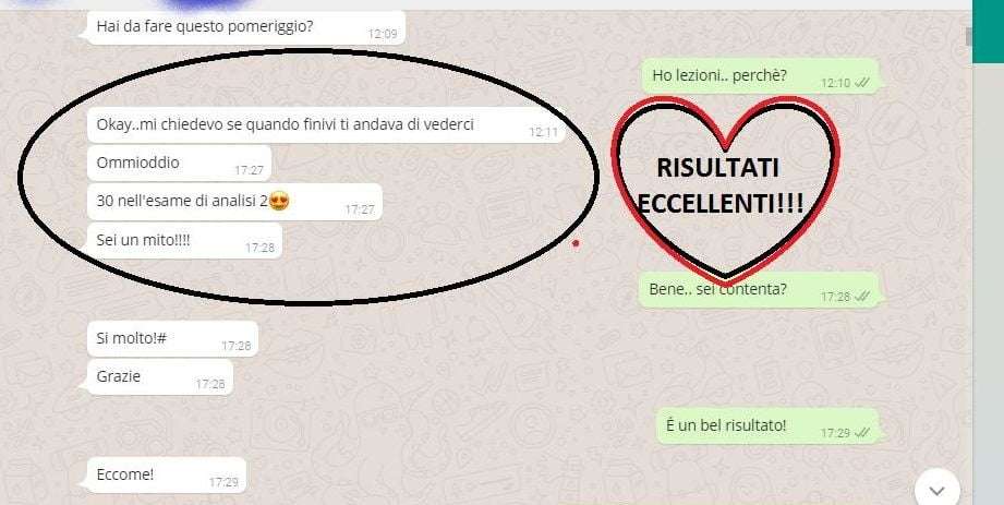 Esame whatsapp superato con ottimo voto
