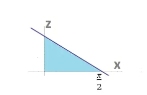 sezione del solido da integrare sul piano x-z